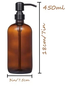 1 pieza Dispensador de loción 300ml - Marrón - Ver 5