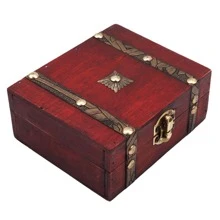 1 pieza Caja de almacenamiento con diseño vintage - Rojo - Ver 1