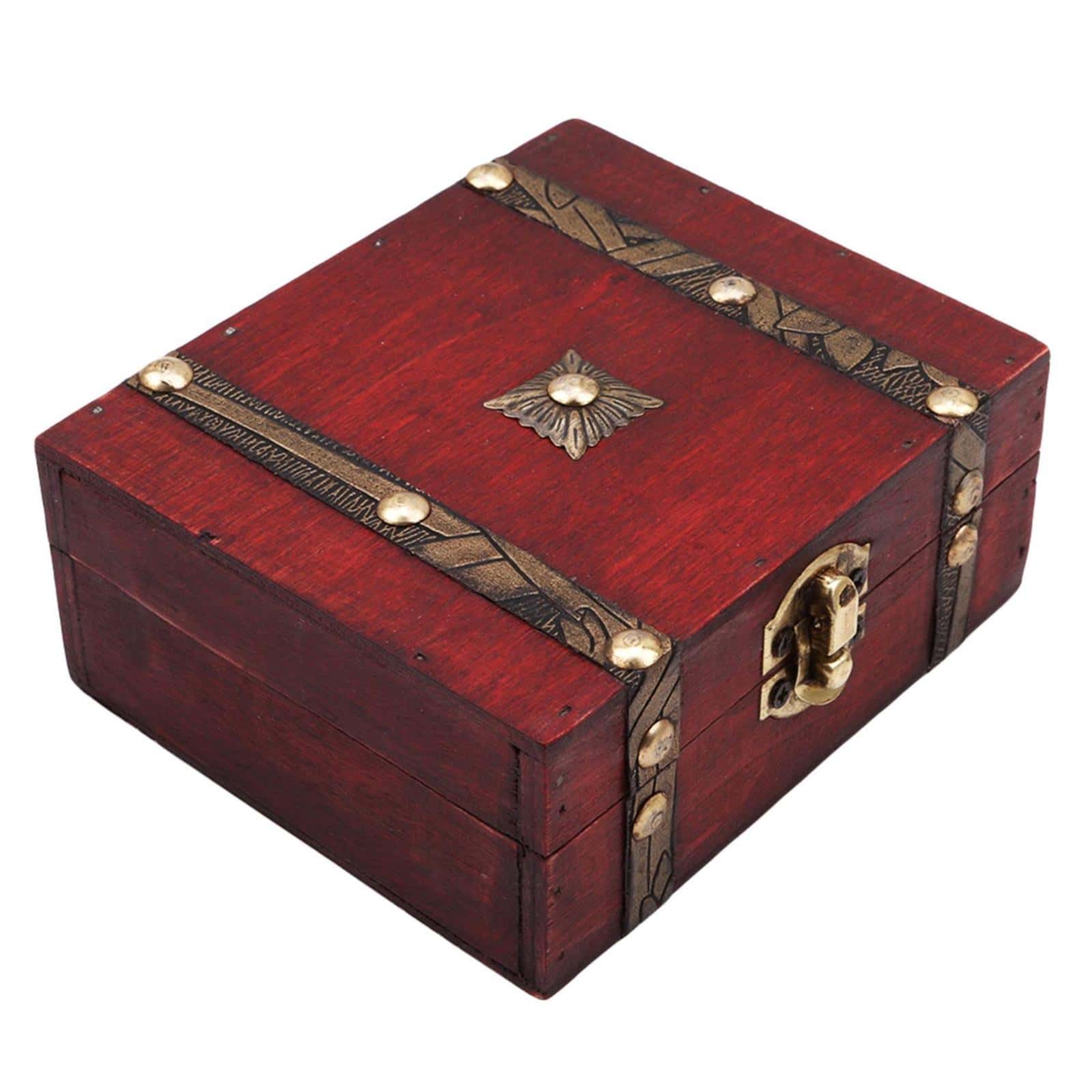 1 pieza Caja de almacenamiento con diseño vintage - Rojo - Ver 1