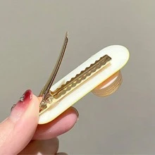 2 bucăți agrafe de păr minimaliste de aligator - Multicolor - Vizualizare 3