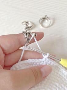 針綫工藝 - 銀色 - 查看 3