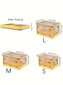 1 pieza Caja de almacenamiento plegable - Amarillo - Ver 7