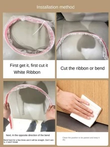 1pc Clear Door Sealing Strip, Simple Clear PVC Door Strip For Household - Clear - View 5