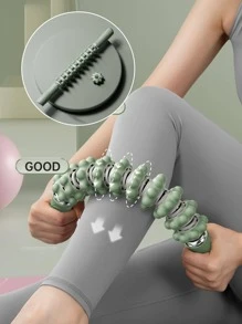 Flexible Muscle Massage Tool Yoga Massage Tool Handheld Cellulite Trigger Point Stick Lymphatic Drainage Anti Cellulite Muscle Release Roller