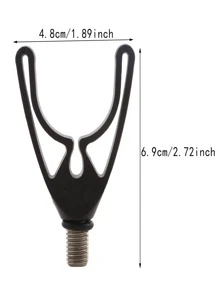 1 đầu giữ cần câu bằng nhựa di động hình chữ U màu đen - màu đen - Xem 2