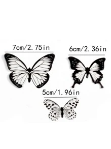 18pcs/Set PVC Butterfly Sticker, Modern Self Adhesive 3D Butterfly Wall Decor For Home,Stickers,Wall Decal,Vinly Decal For Home Decorations,Spring Decoration Items Refesh Your Home,Rama Decoration Stickers
