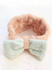 1 băng đô trang trí nơ trang trí nhà tắm - Nhiều màu - Xem 5