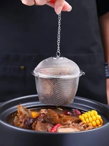 1入組不銹鋼調味濾球 - 銀色 - 查看 5