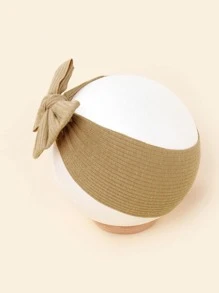 3入組嬰兒蝴蝶結裝飾髮帶 - 卡其色 - 查看 4