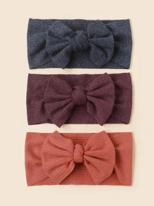 3 cái băng đô trang trí nơ cho bé - Màu xanh hải quân - Xem 2