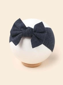 3 cái băng đô trang trí nơ cho bé - Màu xanh hải quân - Xem 5