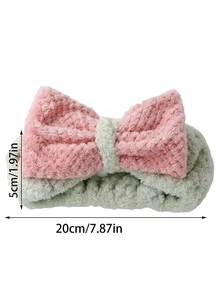 1 băng đô trang trí nơ trang trí nhà tắm - Nhiều màu - Xem 6