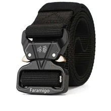 Thắt lưng băng thời trang hình học & chữ cái dành cho nam để trang trí hàng ngày - màu đen - Xem 1