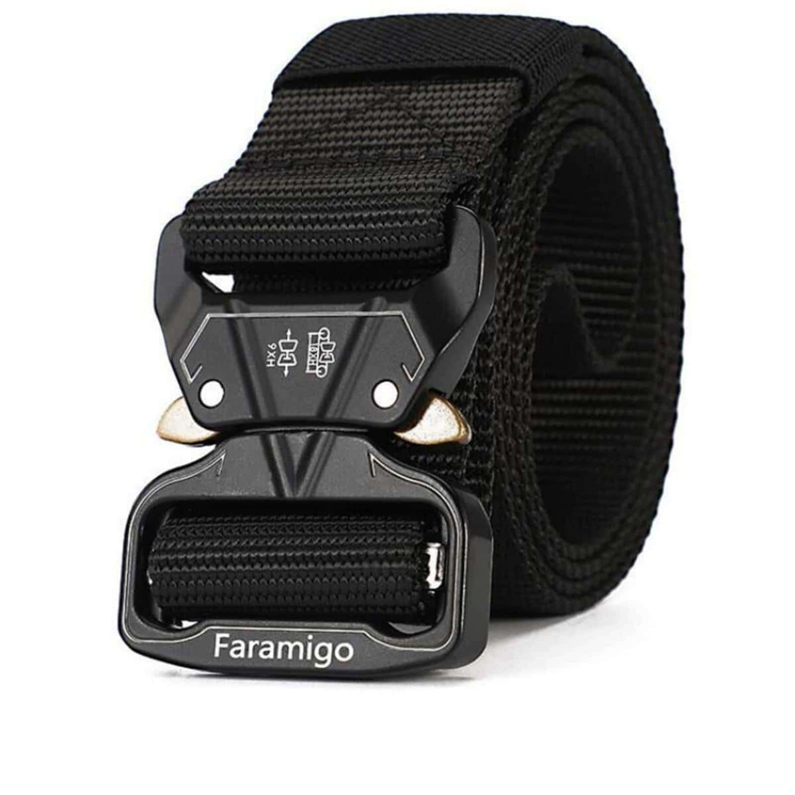 Thắt lưng băng thời trang hình học & chữ cái dành cho nam để trang trí hàng ngày - màu đen - Xem 1