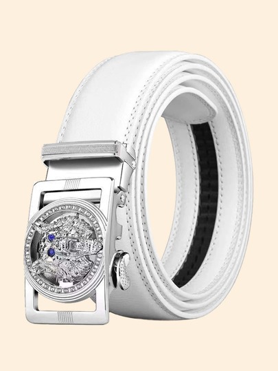 Men Wolf Decor Automatic Buckle Belt Party Summer, School Fall, Autumn, Halloween Autumn-Winter Accessories,Suitable For Teens, Youth,Men,Casual, Outdoor, Athletic, Vacation, Graduation Gifts, Birthday, Daily Wear