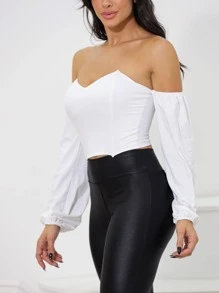 Women Tops - 白色 - 查看 1