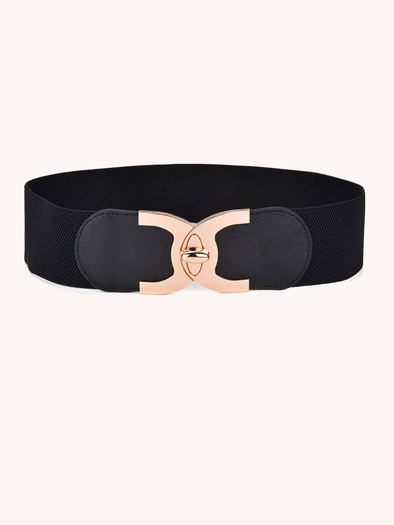 Thắt lưng khóa kim loại - màu đen - Xem 1