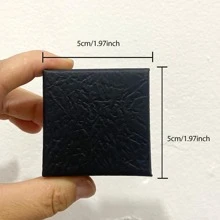 1 Giấy Đen Vuông Trang Sức Hộp Bao Bì Cho Nữ Cho Bông Tai Vòng Tay Vòng Cổ Nhẫn Lưu Trữ - màu đen - Xem 5