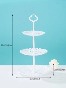 1入組白色蛋糕架 - 白色 - 查看 4