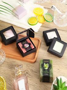 10pcs Mini Kraft Paper Boxes With Window, Handmade Soap Packaging Boxes, Gift Packaging Boxes For Soap, Baking, Candy (Brown, White, Black, 2.56 X 2.56 X 1.18 Inches) - Black - View 2