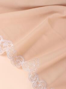 1pc Women's Embroidered Hijab Scarf - Beige - View 5