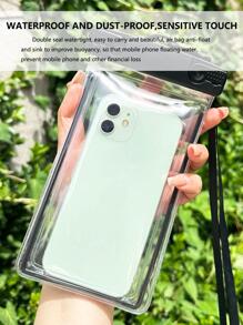 1入組透明聚氯乙烯防水袋 - 黑色 - 查看 1