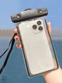 1入組透明聚氯乙烯防水袋 - 黑色 - 查看 2