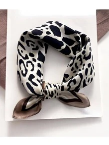 豹紋印花方巾 - 彩色 - 查看 1