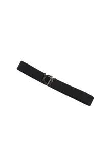 Geometric Buckle Belt - Black - View 4
