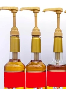 1pc PP Press Bottle Spout, Modern Bottle Pump Head For Kitchen - Gold - View 3