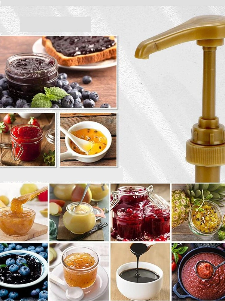 1pc PP Press Bottle Spout, Modern Bottle Pump Head For Kitchen - Gold - View 5