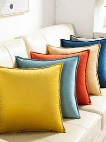 1 Đồng Màu Đệm Mà Không Cần Chất Độn, Hiện Đại Sợi Hóa Học Trang Trí Ném Gối Cho Gia Đình - Màu xanh lam - Xem 3