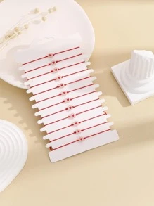 12 Cái/bộ Thời Trang Họa Tiết Trái Tim Đính Hạt Trang Trí Phát Sáng Trong Bóng Tối Vòng Tay Nữ Cho Món Quà Sinh Nhật - Nhiều màu - Xem 2