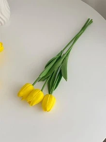 3 pièces Tulipe artificielle, Jour de la Saint-Valentin, Cadeau