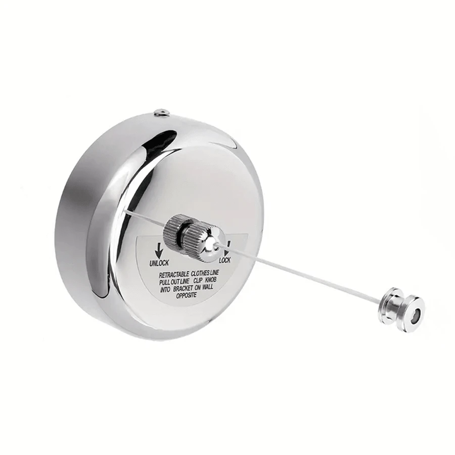 1pc Stainless Steel Clothesline - Silver - View 1