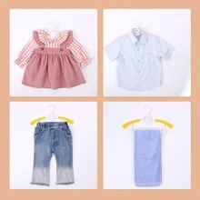 5入組素色防滑衣架 - 白色 - 查看 5