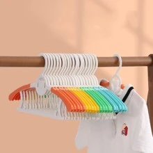 5入組素色防滑衣架 - 白色 - 查看 2