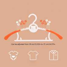 5入組素色防滑衣架 - 白色 - 查看 8