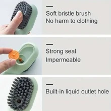 1 pièce Brosse De Nettoyage De Chaussures Portable - Blanc - Voir 10