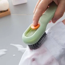 1 pièce Brosse De Nettoyage De Chaussures Portable - Blanc - Voir 6