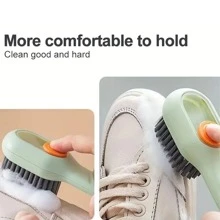 1 pièce Brosse De Nettoyage De Chaussures Portable - Blanc - Voir 9