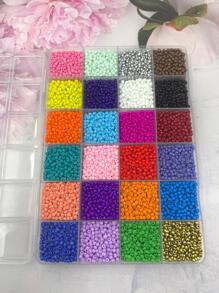 1pack 3mm Casual Bead DIY Jewelry Accessory For Women For DIY Jewelry Making - Multicolor - View 5