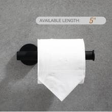 1 cái Giá đỡ giấy vệ sinh bằng thép không gỉ - màu đen - Xem 2