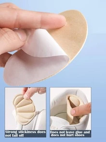 Suricat 運動鞋後跟貼，中性，防止鞋子摩擦，覆蓋鞋子破損內部，自粘，貝殼形和隱形