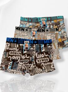 6 Boxer premium para hombre, Paquete De 6 Piezas, Ropa Interior Hombre, modelos aleatorios, boxer con resorte - Multicolor - Ver 4