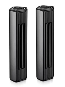 VENTILADOR MINI TORRE OMNIBREEZE 677004 PERSONAL 2 PZAS 3 VEL PLASTICO NEGRO - Negro - Ver 1