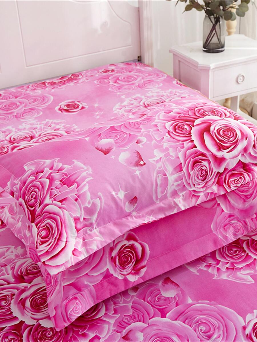 1 pieza con patrón de flor Funda para almohada sin moderno poliéster Funda de cojín para dormitorio - Multicolor - Ver 1