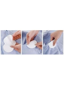 10pcs Disposable Underarm Sweat-absorbing Sticker - White - View 8