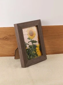 1入組棕色天然木製相框，可放在桌面上或橫向/縱向掛在牆上（附支架） - 咖啡棕 - 查看 4