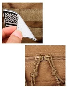 Mochila De Gran Capacidad Mochila Funcional, Para Viaje. - Caqui - Ver 5